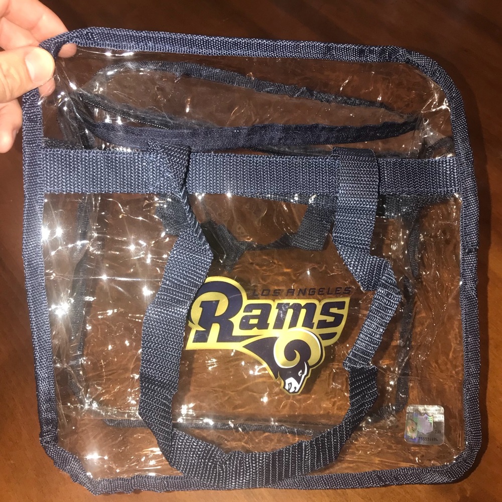 Set of Two LA Rams Stadium Clear Bags / NWOT